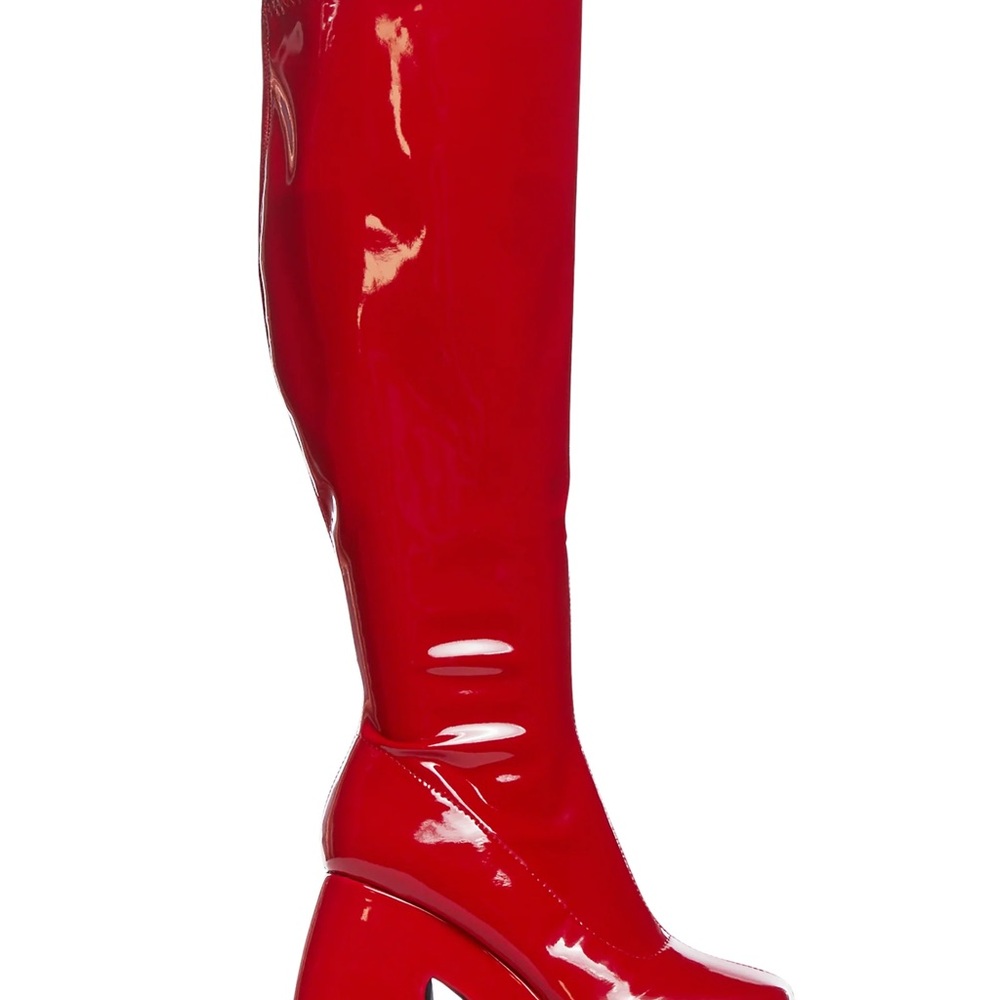 Red platform boots - Picture 2 of 3